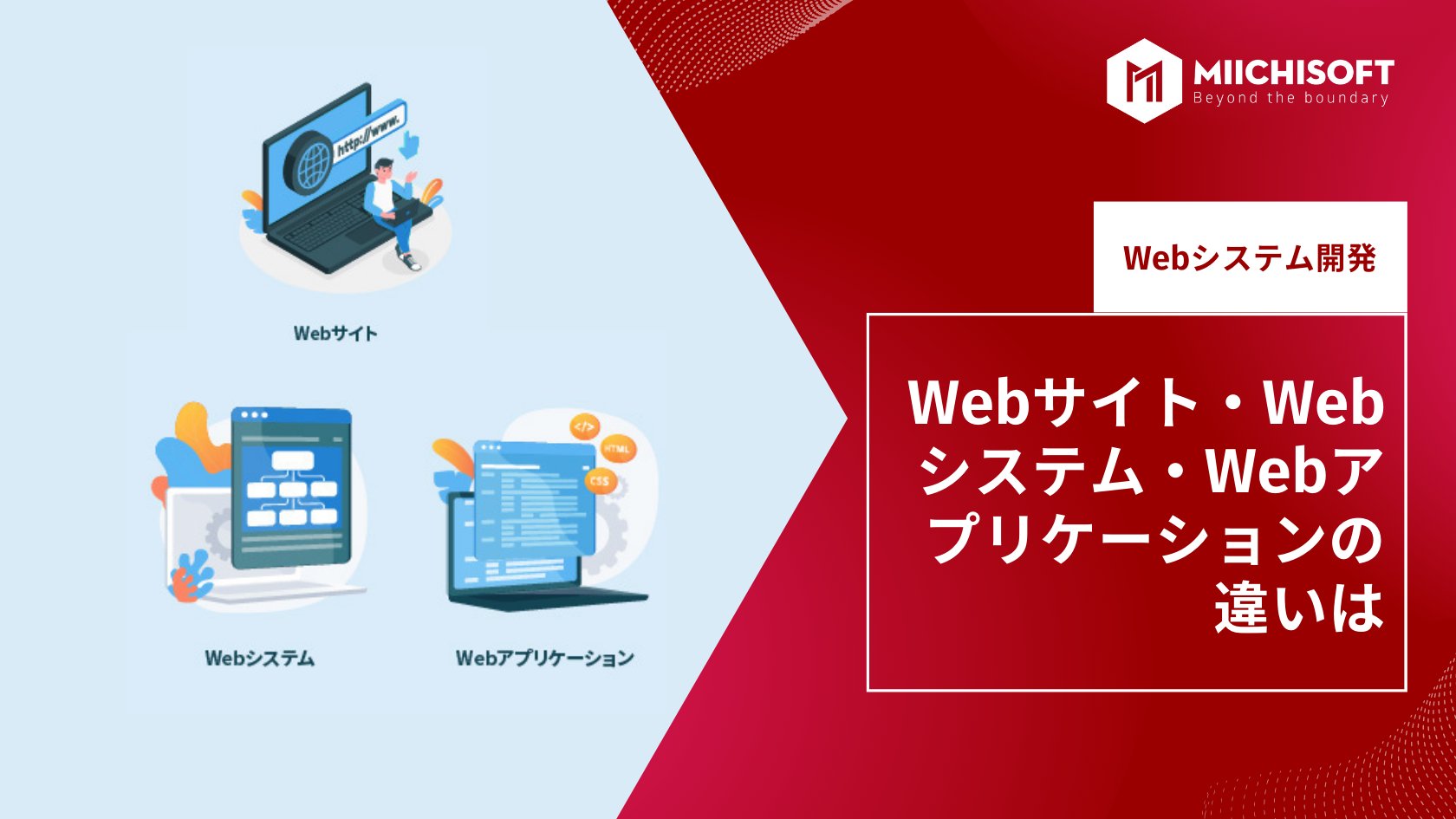 ブログ (Insight & Articles) 12 Webサイト・Webシステム・Webアプリケーションの違いは
