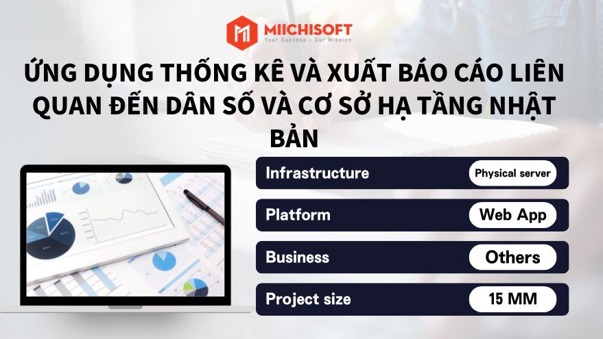 Achievement 17 Ứng dụng thống kê và xuất báo cáo dân số và cơ sở hạ tầng tại Nhật Bản