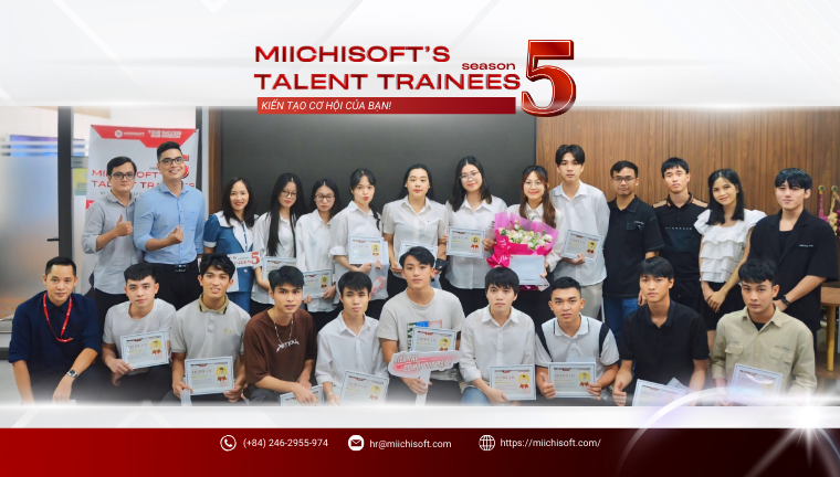 Tin tức Miichisoft 1 Lễ Bế Mạc và Trao Giải Chương Trình Thực Tập Miichisoft (MIT5)