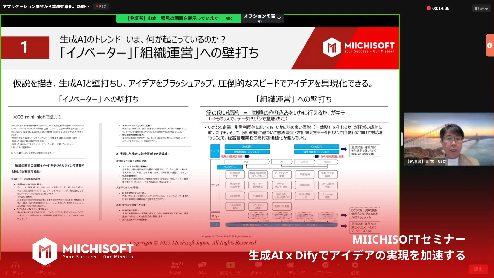 ニュース 1 セミナーの振り返り:生成AIxDifyで企業向けソフトウェア開発を加速