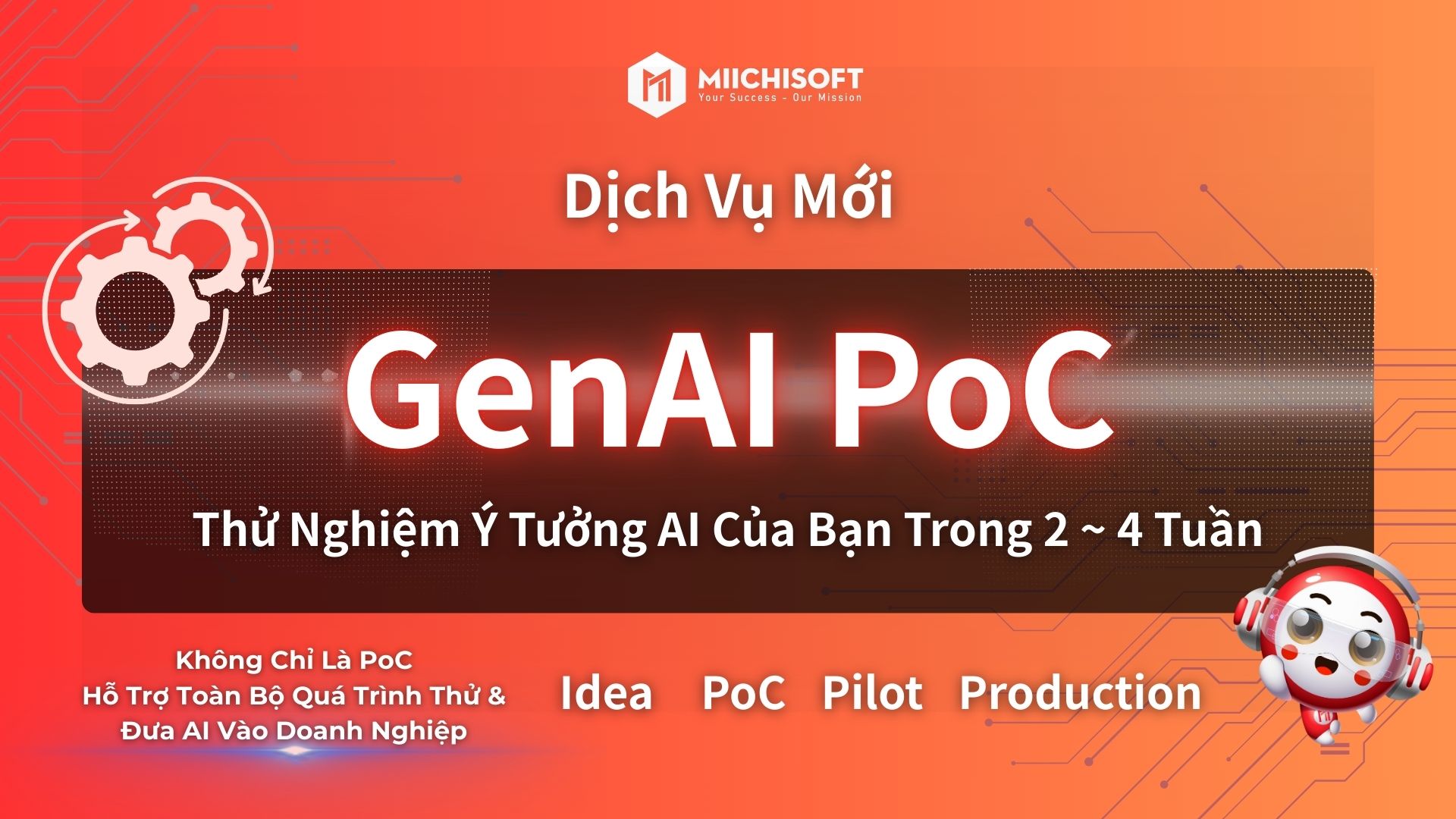 Tin tức Miichisoft 4 Miichisoft Ra Mắt Dịch Vụ Phát Triển GenAI PoC – Biến Ý Tưởng Ứng Dụng GenAI Thành Hiện Thực Chỉ Trong 2-4 Tuần